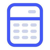 Calculator Icon Illustration for web, app, infographic, etc vector