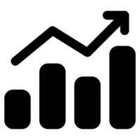 Bar Chart Icon Illustration for web, app, infographic, etc vector