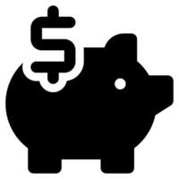 ahorros icono ilustración para web, aplicación, infografía, etc vector