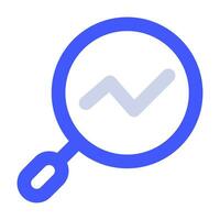 Analysis Icon Illustration for web, app, infographic, etc vector