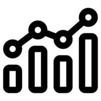 Analytics Icon Illustration for web, app, infographic, etc vector