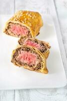 Portion of tuna wellington photo