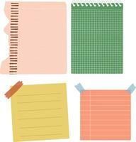 hand drawn cute paper for templates vector