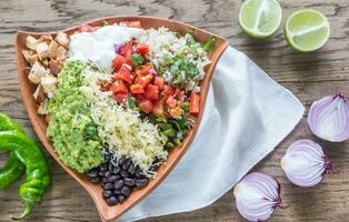 Chicken burrito bowl photo