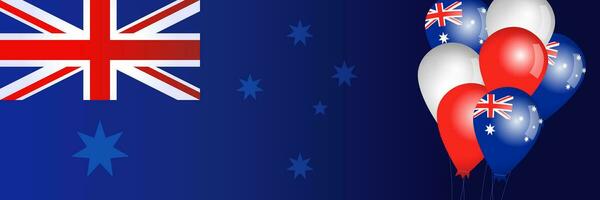 Happy Australia Day horizontal banner concept. Empty background. Blank design vector