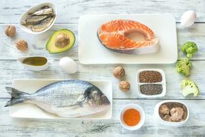 Food with Omega-3 fats photo