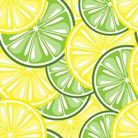 Seamless pattern, slices of citrus lemons and oranges on a white background. Background, textile, vector