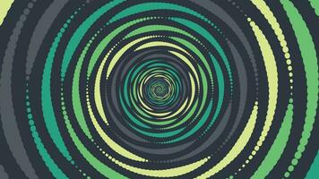 Abstarct spiral round dotted vortex urgency background. vector