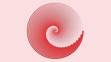 Abstract spiral dotted valentine love background. vector