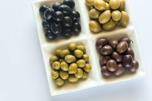 Assortment of olives photo