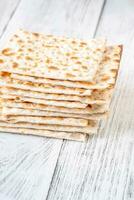 Stack of Matzah photo