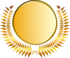 Gold Medaille und Lorbeeren png