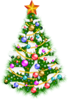 Navidad árbol con pelota png