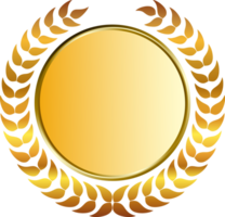 Gold Medaille und Lorbeeren png