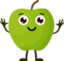 Cartoon funny fruits. png