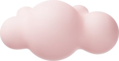 3d roze wolken png