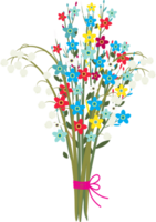 Cute bouquet of flowers. png