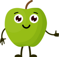 Cartoon funny fruits. png