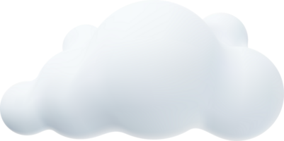 Nubes blancas 3d png