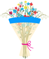 Cute bouquet of flowers. png