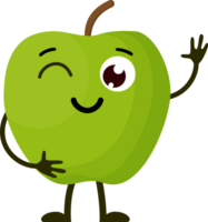 Cartoon funny fruits. png