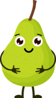 Happy pear with face png
