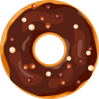 dibujos animados rosquilla dentro vidriar png