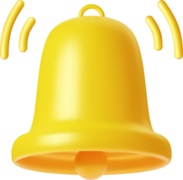 3d Bell notifications png