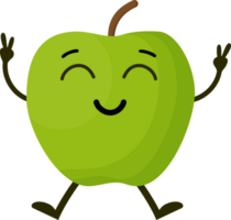 Cartoon funny fruits. png