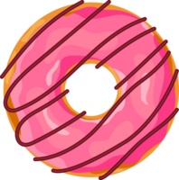 dessin animé Donut dans glaçage png