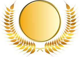 Gold Medaille und Lorbeeren png