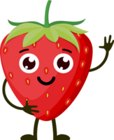 Cartoon funny fruits. png