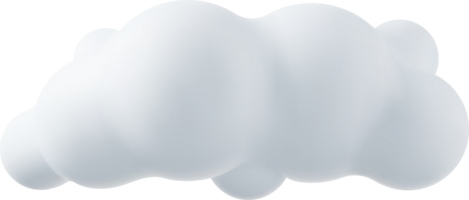 Nubes blancas 3d png