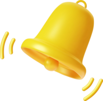 3d Bell notifications png