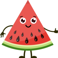 dessin animé marrant des fruits. png