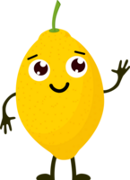 citroen tekenfilm grappig vruchten. png