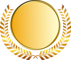 Gold Medaille und Lorbeeren png