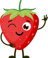 Cartoon funny fruits. png