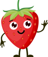 Cartoon funny fruits. png