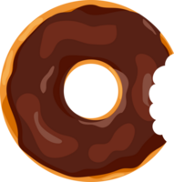 Donuts with a mouth bite png