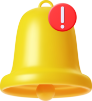 3d Bell notifications png