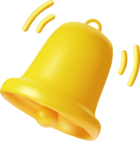 3d Bell notifications png