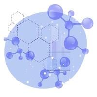 DNA and molecular structure. Dna molecule and molecular, structure gene, biology formula pattern model. Vector illustration