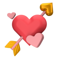 3d illustrazione Cupido freccia png