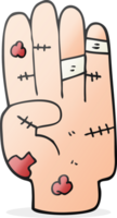 cartoon injured hand png