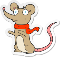 sticker of a cartoon mouse png