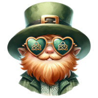 ai gerado duende dentro verde fantasias para comemoro st. patrick's dia png