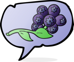 speech bubble cartoon blueberries png