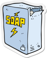 sticker of a cartoon soap box png