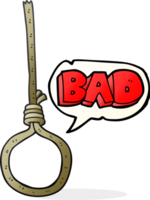 speech bubble cartoon noose png